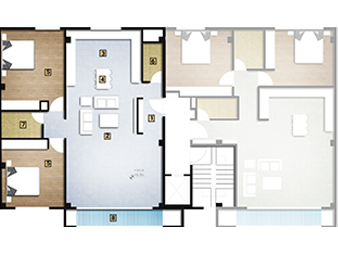 پلان طبقه 2و3 غربی پروژه شریف واقفی 